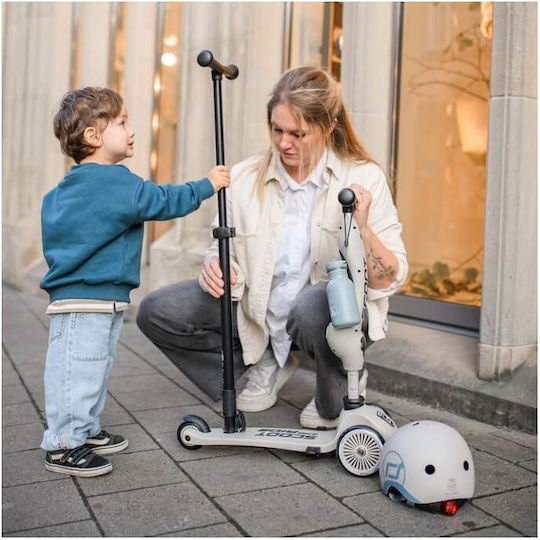 Benutzerdefiniertes Bundle Scoot & Ride Kinderroller Highwaykick 1 Push & Helm S Ash