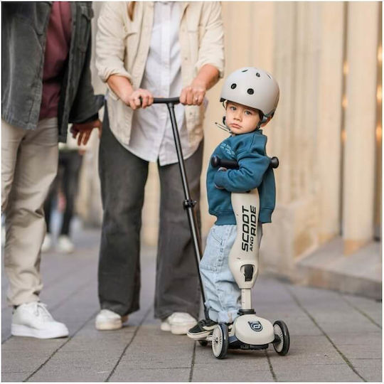 Benutzerdefiniertes Bundle Scoot & Ride Kinderroller Highwaykick 1 Push & Helm Xxs Ash
