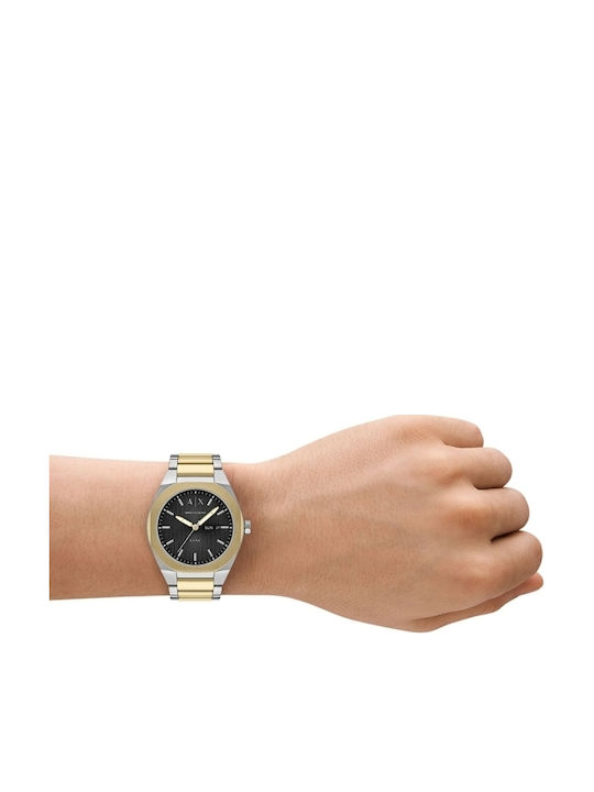 Armani Exchange Ceas Bărbați 42mm Baterie Cu Brățară Argintie Din Oțel