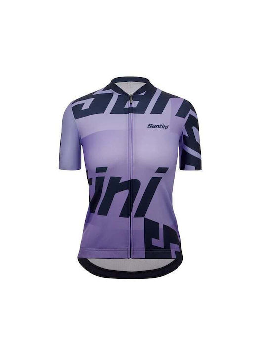 Santini Tricou De Ciclism Pentru Femei Mâneci Scurte Road Bike Violet