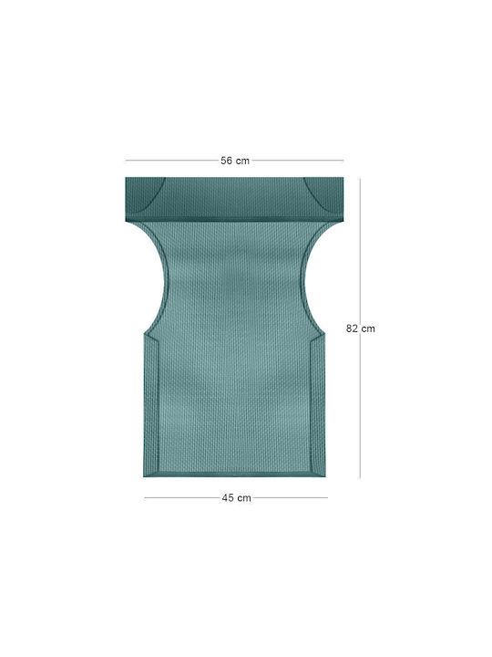Megapap Director Chair Cover Queen Cypress Green 56x82cm