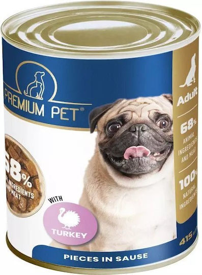 4Vets Nasses Hundefutter Dose mit Türkei 415g