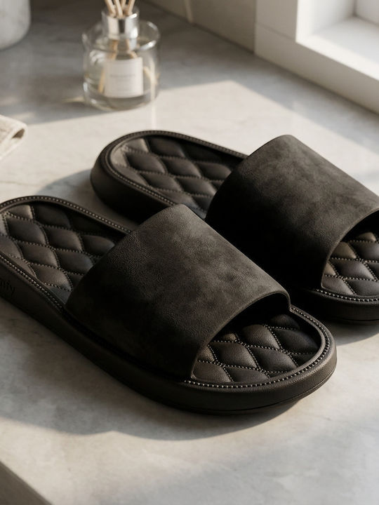 Herren-Badesandalen Schwarz