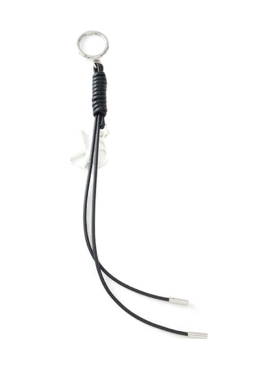 Calvin Klein Leather Charm Tassel Bag Women Calvin Klein White Black Lv04f1267g-3l2 Calvin Klein Leather Charm Tassel Bag Women Calvin Klein White Black Lv04f1267g-3l2