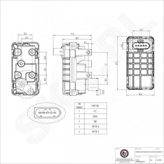 Βαλβίδα Στροβίλου Bmw 1 3 7800594