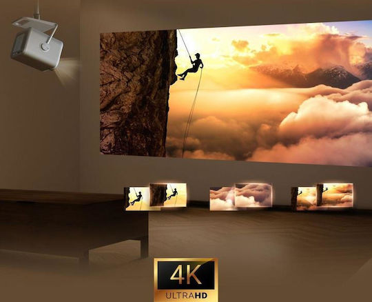 Hisense M2 Pro 3D Projector DLP (DMD) 4K Ultra HD with Wi-Fi and Built-in Speakers Gray