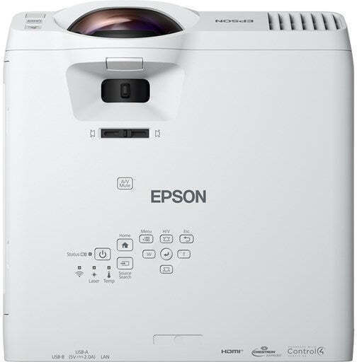 Epson EB-L210SF V11HA75080 Mini 3D Proiector 3LCD Full HD Laser cu Wi-Fi și Difuzoare Incorporate Alb