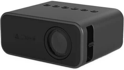 Wownect T500 Mini Projector LCD LED Lamp with Built-in Speakers White