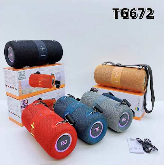 T&G TG672 - 260875 Bluetooth Колонка 24W с Радио и Време на Работа до 3 Часа Син