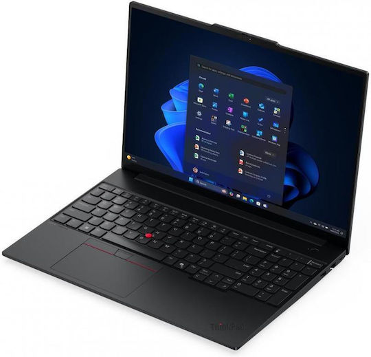Lenovo ThinkPad E16 Gen 3 16" IPS FHD+ (Ryzen 5-220/16GB/512GB SSD/Radeon 740M/Windows 11 Pro) Черен (Английска клавиатура UK)