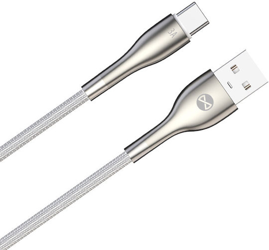 Forever USB 2.0 Cable USB-C male - USB-C White 1m
