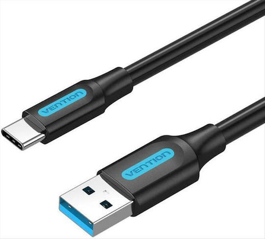 Vention USB 3.0 Cable USB-C male - USB-A 60W Μαύρο 1m COZBF