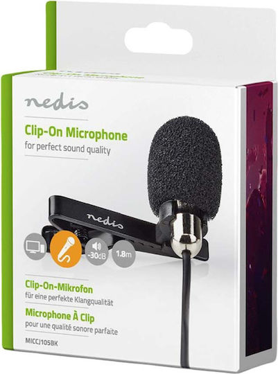 Nedis Wired Microphone Δυναμικό Microphone 3.5mm Flyout for Vocals