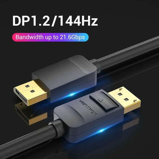 Vention Cable DisplayPort male - DisplayPort male 1m Black (HACBF)