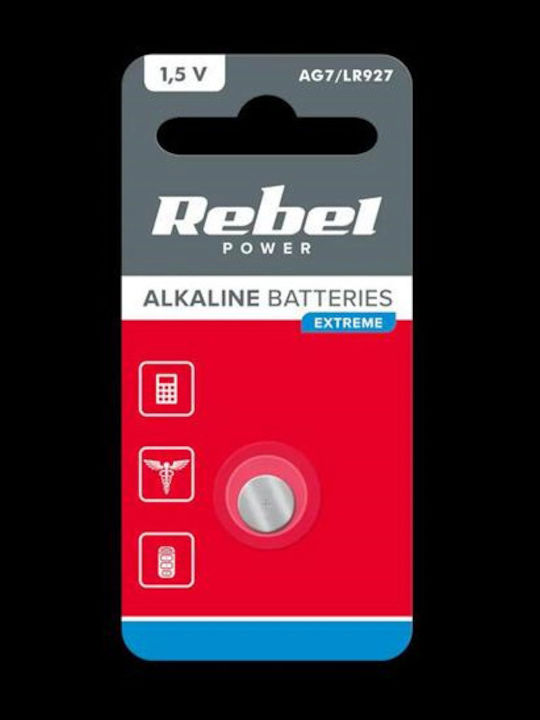 Rebel Extreme AG7 Alkaline Watch Battery LR44 1.5V 1pcs
