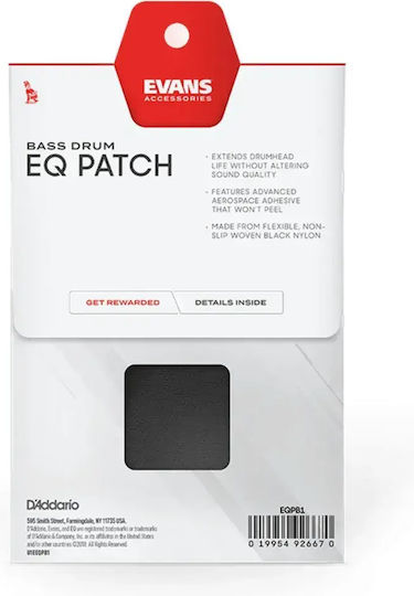 Evans EQ Patch Сурдина Антивибрационен Черен Наилонов Еднократен Пач