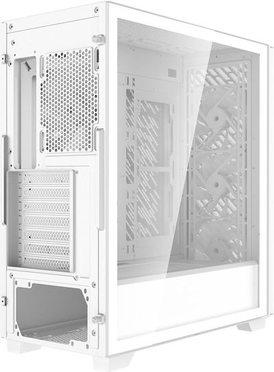 Adata XPG VALOR AIR PRO Gaming Midi-Turm Computergehäuse mit Seitenfenster und ARGB-Beleuchtung Weiß