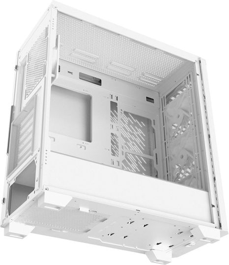 Adata XPG VALOR AIR PRO Gaming Midi-Turm Computergehäuse mit Seitenfenster und ARGB-Beleuchtung Weiß