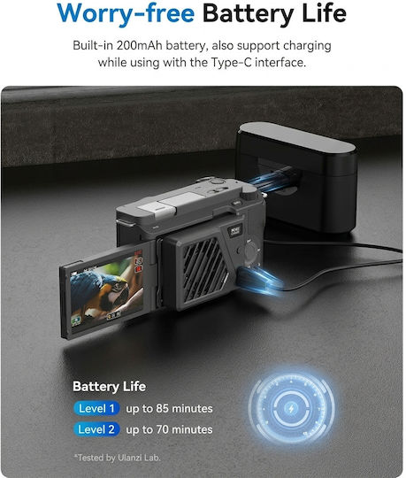 Ulanzi Fan Cooling Fan for Sony Canon Fuji Fujifilm Camera Ulanzi Ca25 Silver 13305078 6974774332213