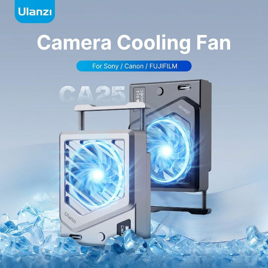 Ulanzi Fan Cooling Fan for Sony Canon Fuji Fujifilm Camera Ulanzi Ca25 Silver 13305078 6974774332213