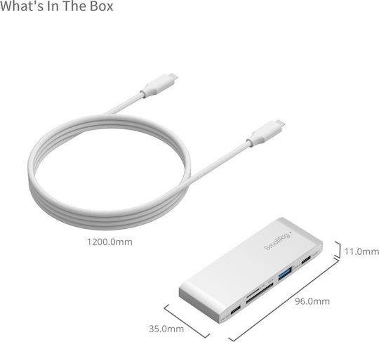 Smallrig 4746 5-in-1 Usb-c Card Reader