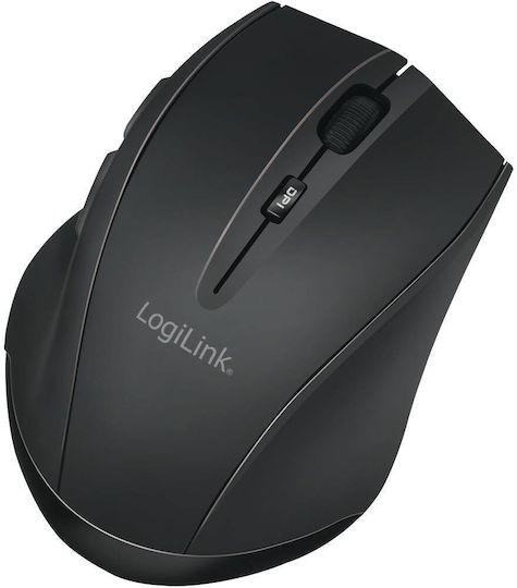 LogiLink Ασύρματο Εργονομικό Bluetooth Ποντίκι Μαύρο
