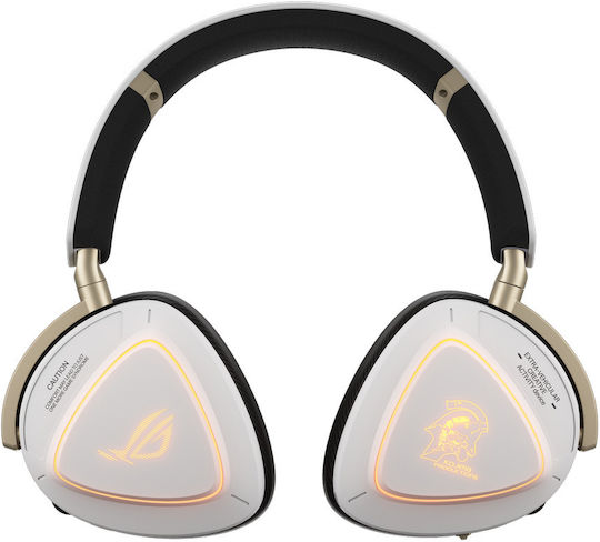 Asus ROG Delta II-KJP Ασύρματο Over Ear Gaming Headset με σύνδεση 3.5mm / Bluetooth / USB Λευκό