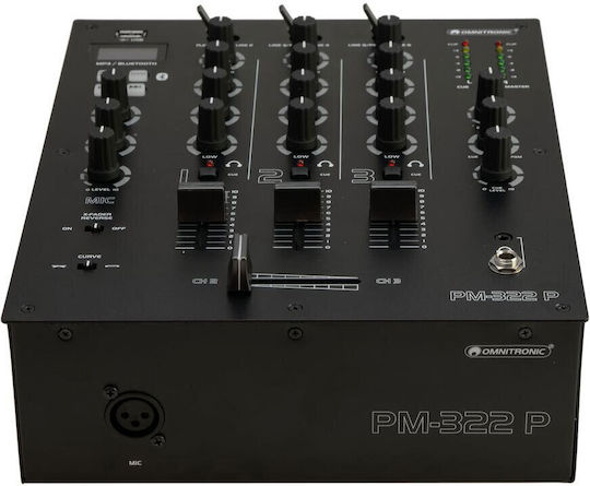 Omnitronic PM-322P Аналогов Комбайнер 3.0 Канала / 2 XLR Входа