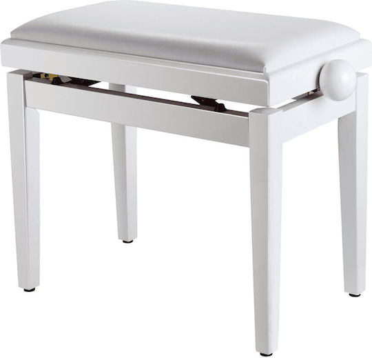 Soundsation Stool Piano Adjustable White L54xW23xH44.5-53.5cm