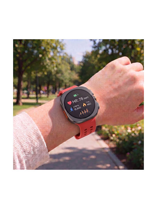Samsung Galaxy Watch Ultra 1 2 47mm Tech-Protect Silicone Air Crimson Red