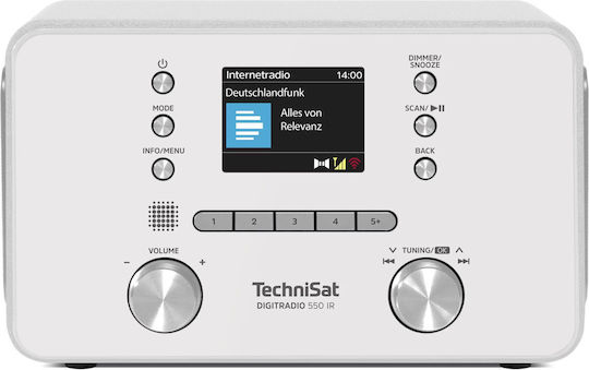 Technisat DiditRadio 550 IR Tischplatte Radio Weiß