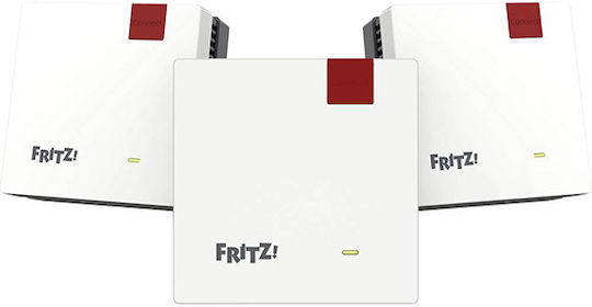 AVM FRITZ!Mesh (3-Set) WiFi Extender Dual Band (2.4 & 5GHz) 3600Mbps