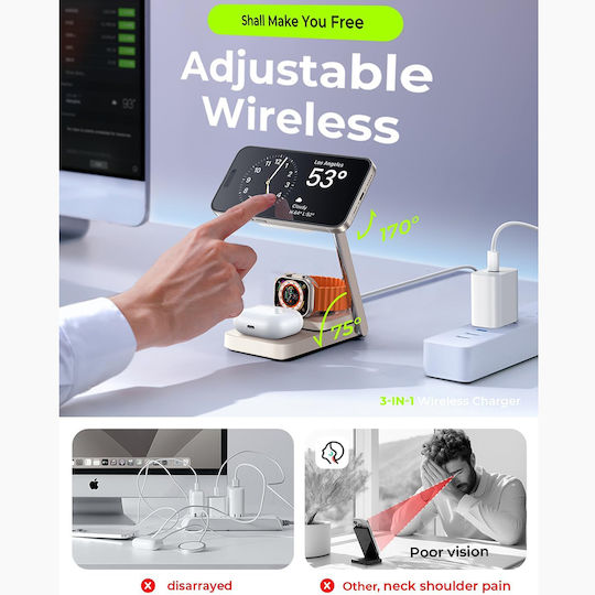 Lisen Зарядно устройство Magsafe 15W Бял (YL0223110006)