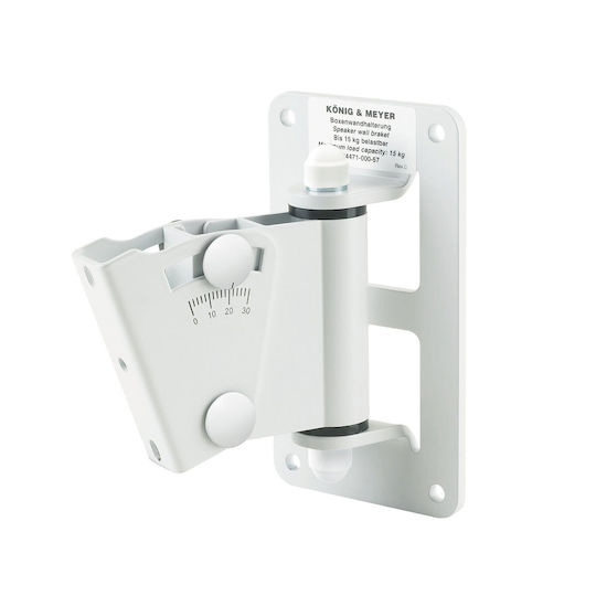 Konig & Meyer Wall Mount PA Speaker Stand in White Color