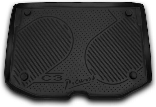 Novline Trunk Mat Tray Type for Citroen C3 2009-2016 Gray