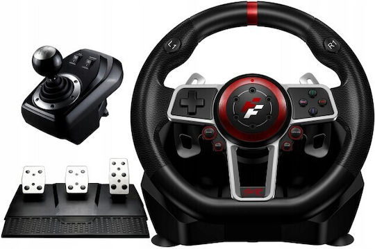 FlashFire Suzuka Wheel 900R Steering Wheel with Shifter and Pedals for PC / PS3 / PS4 / Switch / XBOX One / Xbox Series X/S with 900° Rotation
