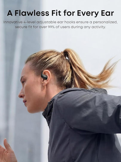 Soundcore by Anker V40i Open Ear Casti Bluetooth Handsfree cu Rezistență la Transpirație și Husă de Încărcare Negre