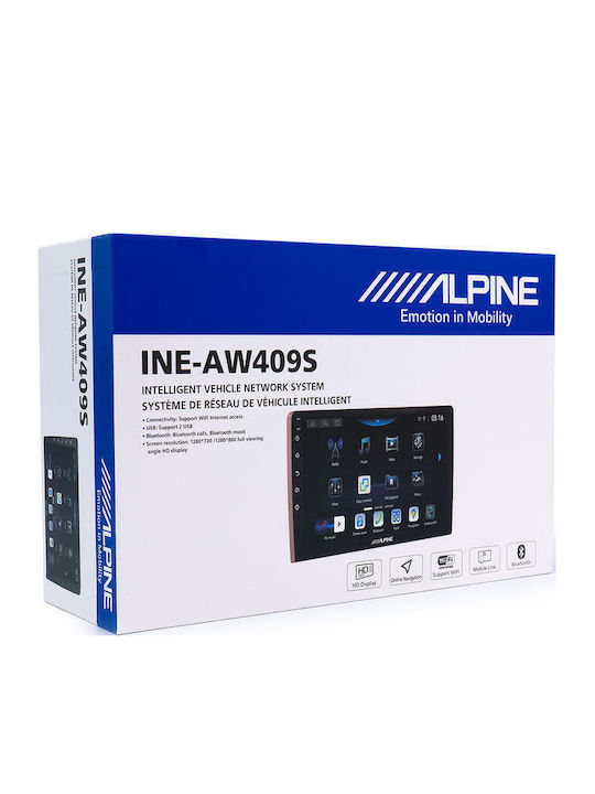 Ine-aw409s Universal Alpine Navigation 9" Wxga Hd Екран Android 13 Cortex A35 1.50 Ghz 4+64gb Wi-fi/bt