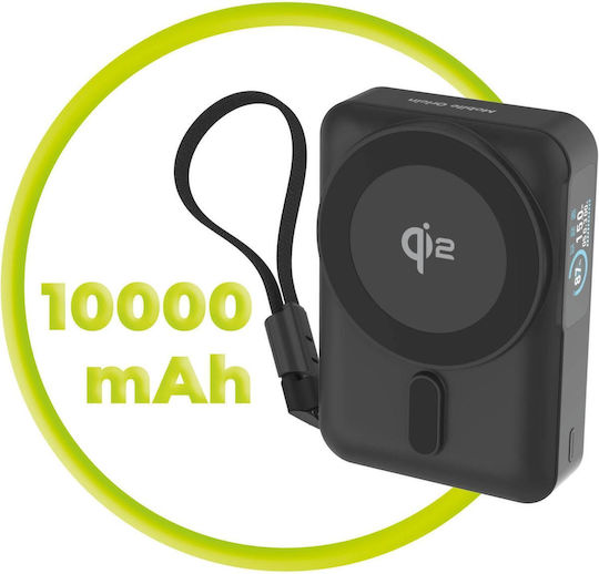 Mobile Origin PB19 MagSafe Qi2 Power Bank 10000mAh 20W With USB-C Power Delivery Output Port Black