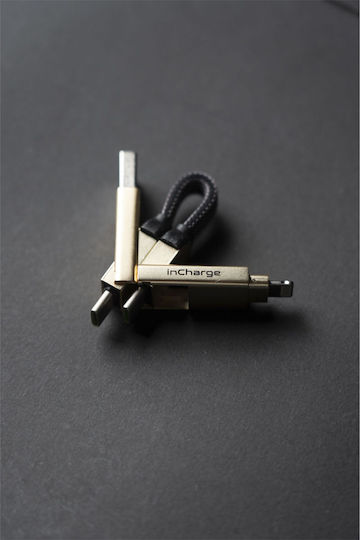 Rolling Square USB to Lightning / Type-C Cable Beige