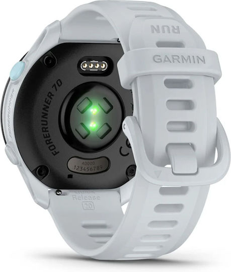 Garmin Forerunner 70 43mm Waterproof Smartwatch cu Pedometru (Whitestone)