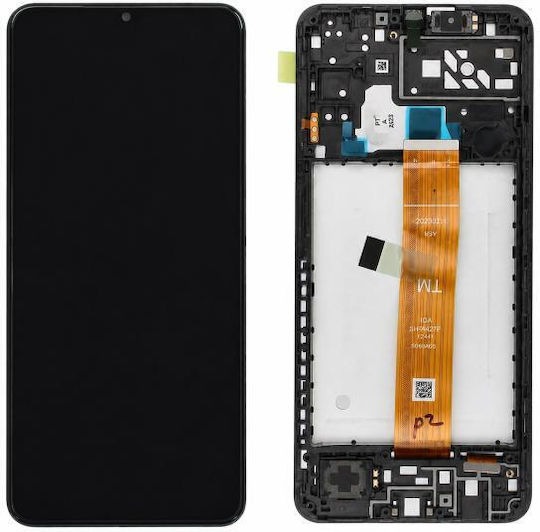Samsung A047f Galaxy A04s Lcd Touch Black Frame Cdot Flex Original Gh82-29805a/29806a Service Pack