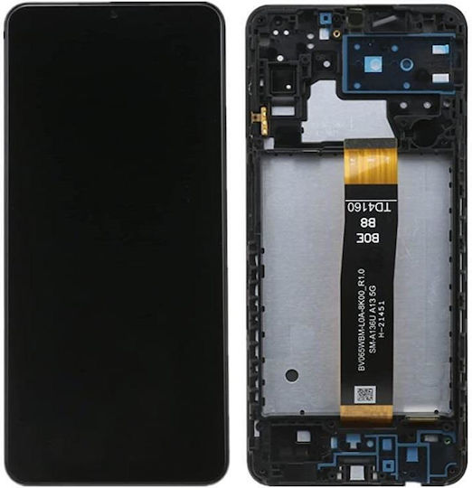 Samsung Screen with Touch Mechanism and Frame for Galaxy A13 5G (Black)