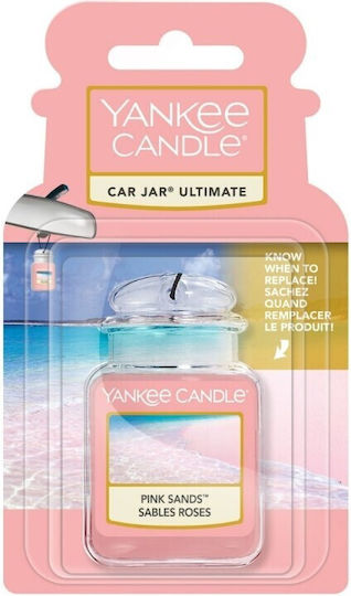 Yankee Candle Ароматизираща карта Висящ за кола Car Jar Ultimate Pink Sands 1бр
