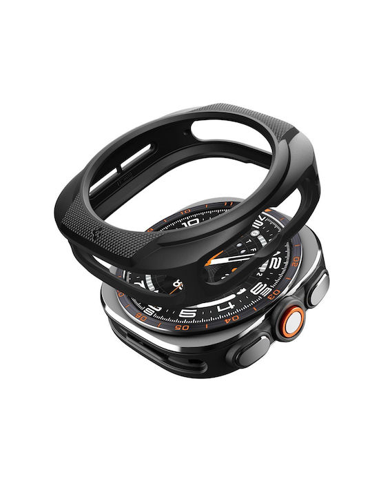 Spigen Liquid Air Matte Silicone Case in Black for Samsung Galaxy Watch Ultra 2