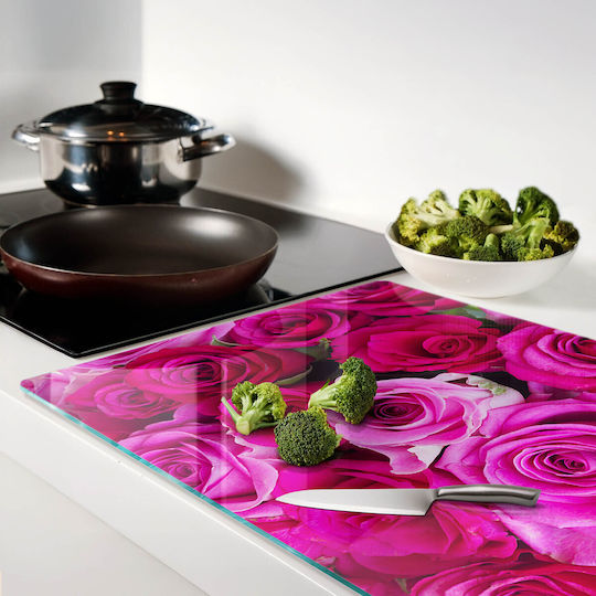 Tulup Schneidebrett Glas Rosa 80x52cm