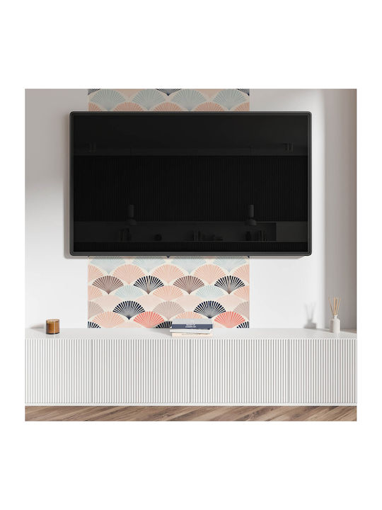 Set Wandsticker Vinyl Wellenform Ventilator 4x50x50 cm