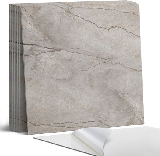 PVC Tile Set Kitchen Or Bathroom Decoration Natural Stone Pattern 9x30x30 Cm