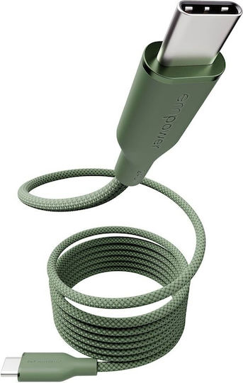 PanzerGlass Magnetisches USB Typ-C Kabel Männlich - USB-C 240W PD Grünes 1,5m EM59672