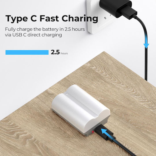K&F Concept 2er Pack 2400mAh NP-W235 Kamera-Batterien